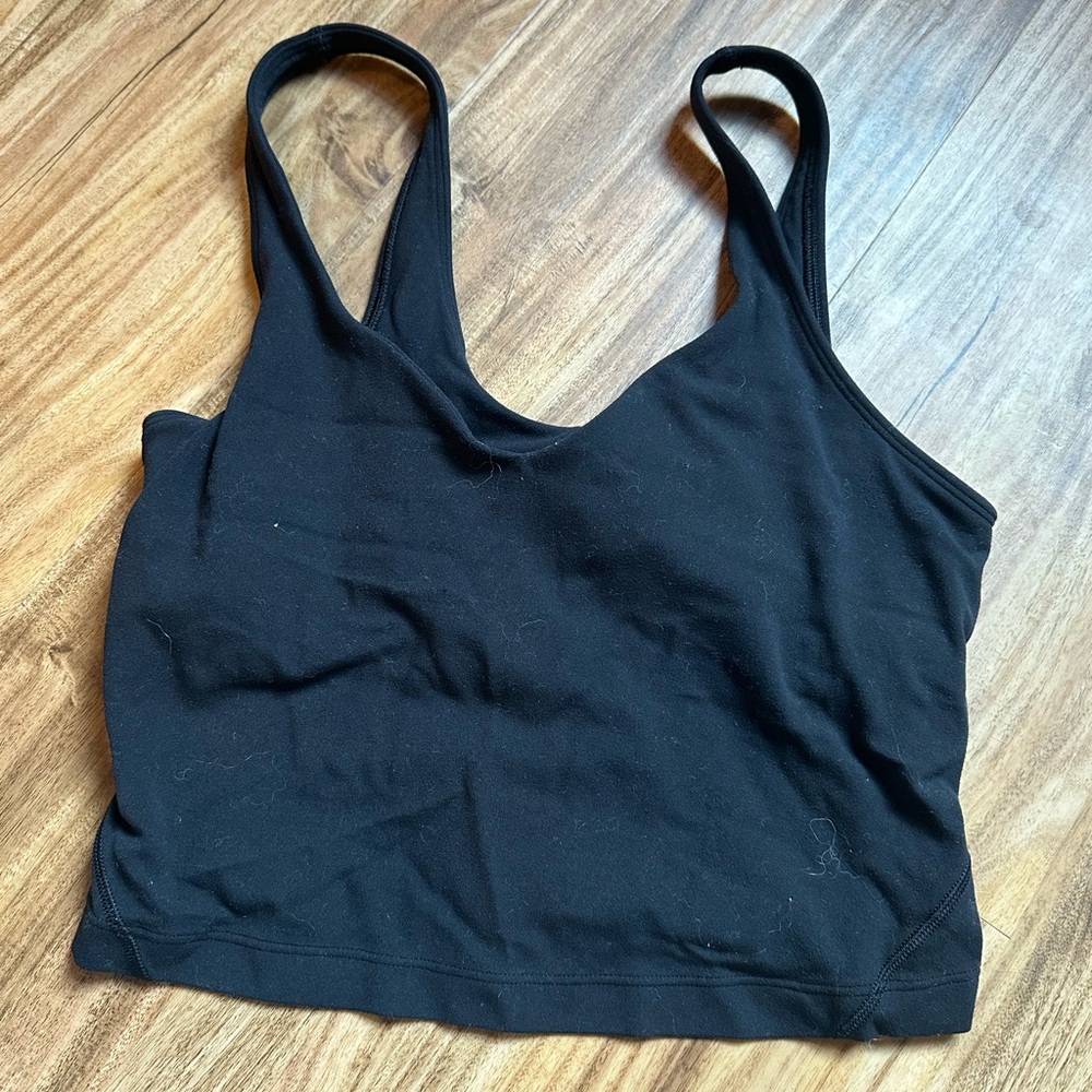 Lululemon Athletica Black V-Neck Tank Top